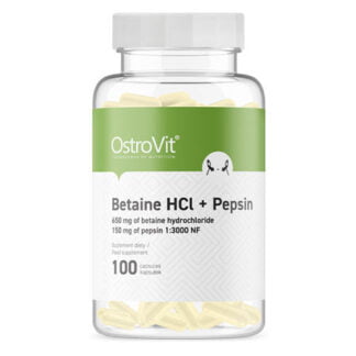 Köpa högkvalitativt Betain-HCL + Pepsin 100-kapslar kosttillskott - online