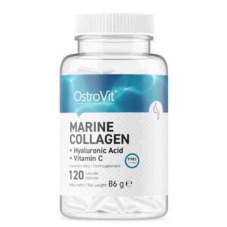 Marint-kollagen + Hyaluronsyra + Vitamin-C 120-kapslar