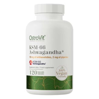 Köpa högkvalitativt Ashwagandha KSM-66 + Svartpeppar 120-kapslar kosttillskott - online