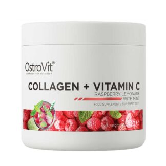 Köpa högkvalitativt Kollagen + C-vitamin Pulver Hallon/Mint 200-gram kosttillskott - online