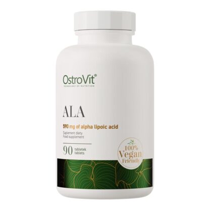 Högkvalitativt Alfa liponsyra - ALA 590mg (Lipoic Acid) 90-tabletter kosttillskott
