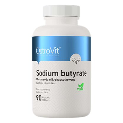 Köp högkvalitativt kosttillskott med Smörsyra mikro-kapslar (Sodium butyrate 600mg) 90 kapslar online
