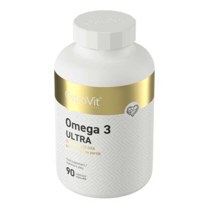 Högdoserad Omega-3 ULTRA 1000mg (340mg-EPA / 230mg-DHA) - Högdoserad EPA och DHA. Omega-3 finns främst i fet fisk, kräftdjur, krillolja och vissa vegetabiliska oljor.