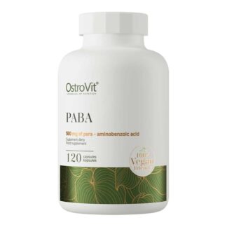 Köp högkvalitativt kosttillskott med PABA 500mg (para aminobensoesyra) 120-kapslar