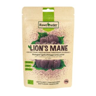 rawpowder-lions mane-pulver-100-gram
