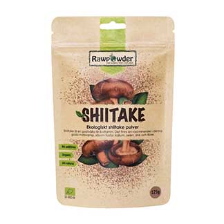 rawpowder shiitake pulver 125 gram