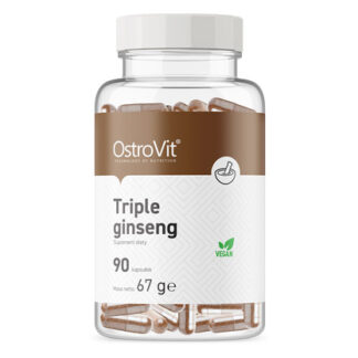 Köpa högkvalitativt Trippel-Ginseng – Ashwagandha + Guarana + Svartpeppar 90-kapslar kosttillskott - online