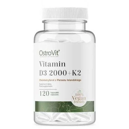 D-Vitamin (Vegan) 2000ie + K2 120-kapslar
