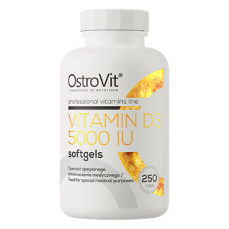 Högkvalitativt Vitamin D3 5000 ie 250 kapslar kosttillskott